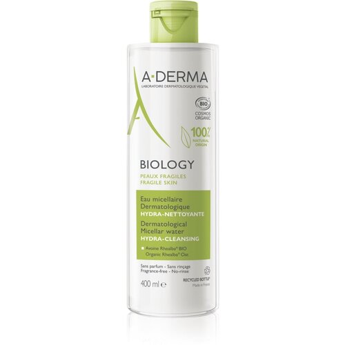 A-derma Biology Dermatological Micellar Water Hydra-Cleansing vlažilna micelarna vodica 400 ml Slike