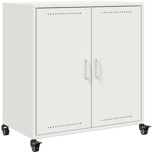 Maison Chic Komoda - Predalnik bela 68,5x39x72 cm jeklo, (21715760) Slike