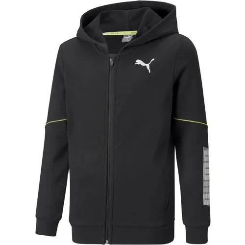 Puma ACTIVE SPORTS FULL-ZIPP HOODIE TR B Dječja dukserica, crna, veličina