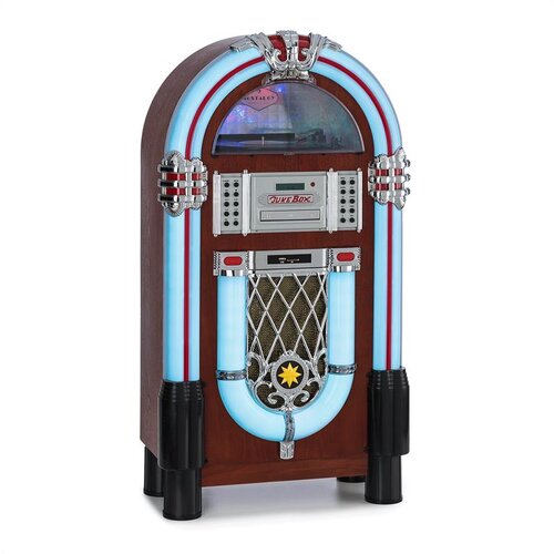 Auna Graceland DAB, džuboks, BT, CD, vinil, DAB+/FM, USB, SD, AUX vhod, LED luč Cene