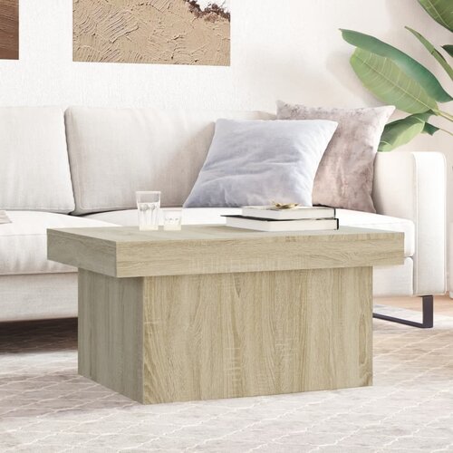 vidaXL Klubska mizica sonoma hrast 80x55x40 cm inženirski les Cene