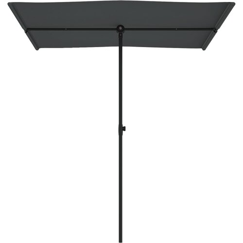  Vrtni suncobran s aluminijskim stupom 180 x 110 cm antracit Slike