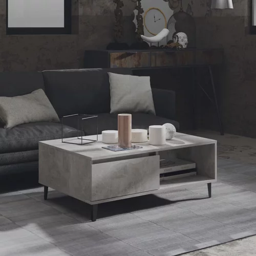  Stolić za kavu siva boja betona 90 x 60 x 35 cm od iverice
