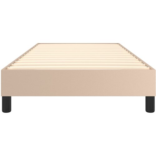  Okvir za krevet s oprugom boja cappuccina 100x200 cm umjetna koža Slike