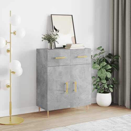 The Living Store Komoda betonsko siva 69,5x34x90 cm inženirski les - Komoda, (21663425) Slike