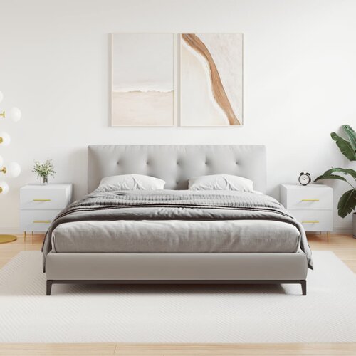 VidaXL Nočna omarica 2 kosa bela 40x35x47,5 cm inženirski les Slike