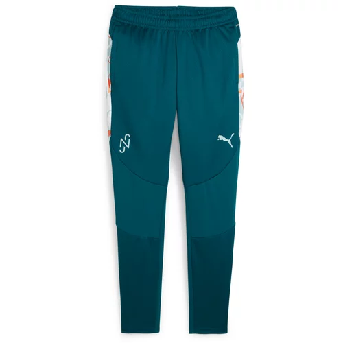 Puma Sportske hlače 'Neymar JR Creativity' tirkiz / cijan plava / narančasta / bijela