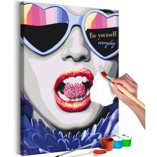  Slika za samostalno slikanje - Be Yourself Everyday 40x60 Cijene