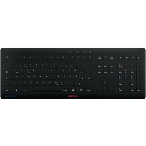 Cherry stream keyboard universal rf wireless + usb qwertz german black Slike