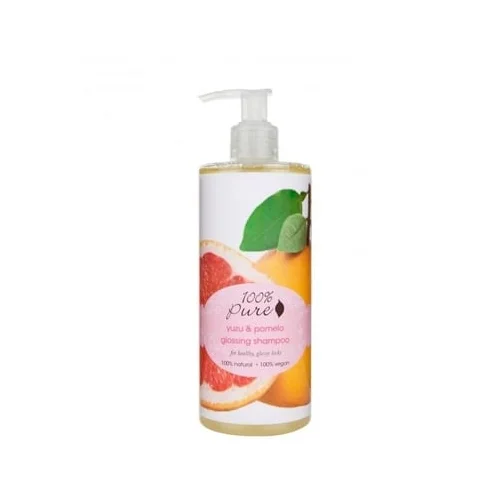 100% Pure Yuzu & Pomelo Glossing Shampoo - Šampon s yuzu limunom i pomelo grejpom - 390 ml