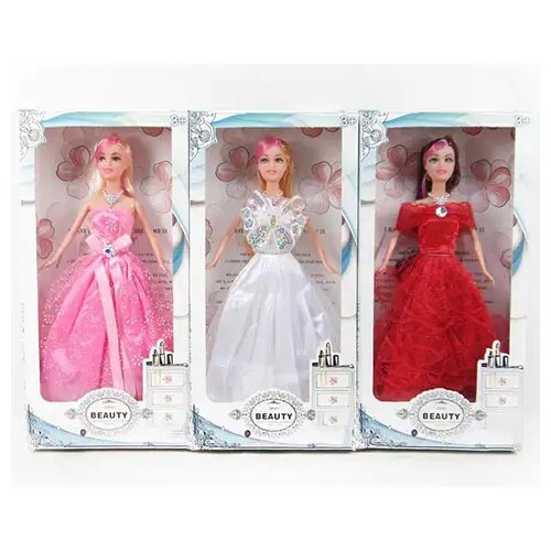 Magic Toys Beauty Modna lutka v večerni obleki v treh različicah 29cm Cene