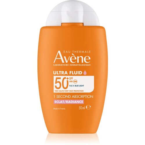 Av&amp;egrave;ne Sun Ultra Fluid Radiance fluid za osvetljevanje proti sončnemu sevanju SPF 50+ 50 ml Slike