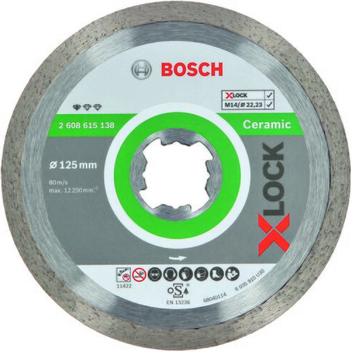 Bosch X-LOCK Standard for Ceramic dijamantska rezna ploča 125x22,23x1,6x7 2608615138, 125 x 22,23 x 1,6 x 7 mm Cene