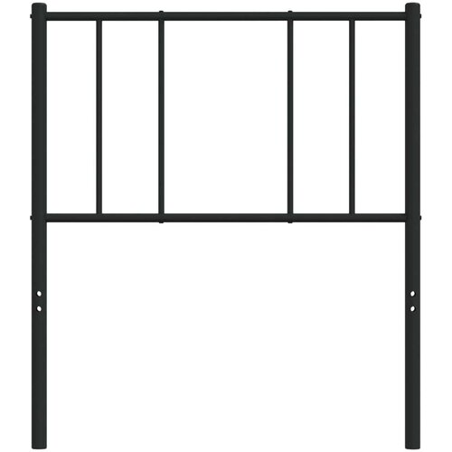  Metalno uzglavlje crno 90 cm Slike