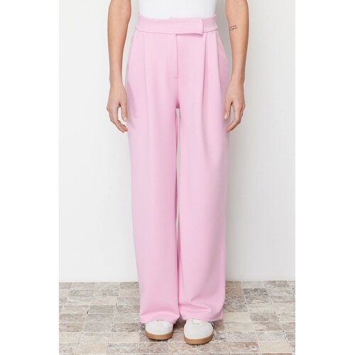TRENDYOLMILLA ženske pantalone TWOAW24PL00177, roze-roze Slike