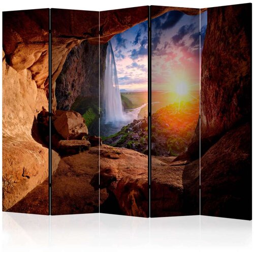  Paravan u 5 dijelova - Cave: Seljalandsfoss Waterfall II [Room Dividers] 225x172 Slike