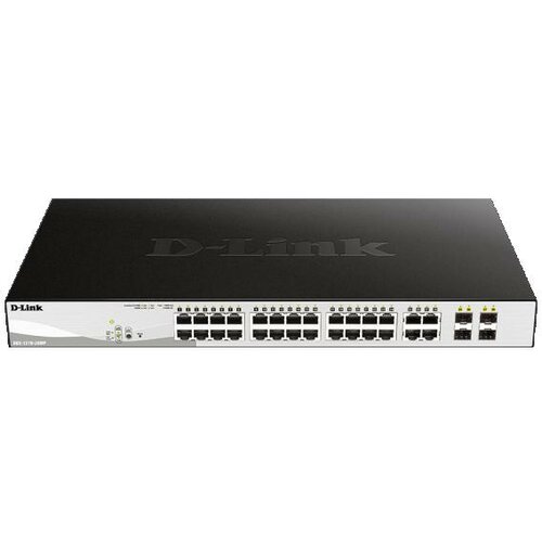 D-link LAN Switch DGS-1210-28P/E PoE 10/100Mbps 24 PoE port + 4 SFP Cene