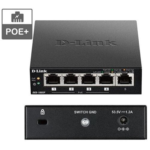 D-link POE+ switch neupravljivi, DGS-1005P/E Cijene