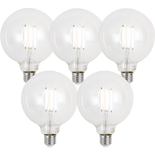 LUUMR Komplet 5 E27 zatemljive LED žarnice G125 prozorna 7W 806lm 2700-6500K Cene