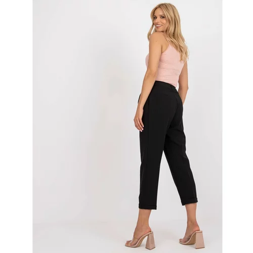 Fashion Hunters Black suit trousers with straight legs from RUE PARIS