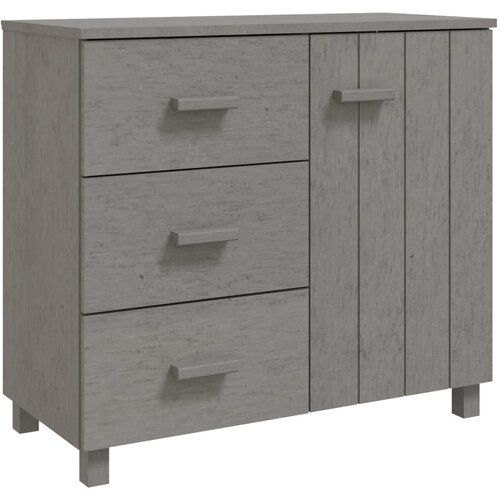 Maison Chic Komoda - Predalnik HAMAR svetlo siva 90x40x80 cm trdna borovina, (21721677) Cene
