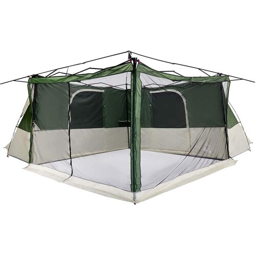  Unutarnji &amp;scaron;ator s krovom Zelena 520 x 520 x 190 cm taft Slike