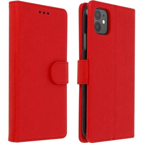 AVIZAR Folio Case iPhone 11 z držalom za kartico - rdeca, (20616875) Slike