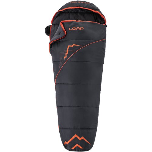 LOAP Baby mummy sleeping bag IRON EVO KID Black/Orange Cene