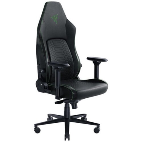 Razer Iskur V2 - Gaming Chair with Built-In Lumbar Support - Black with green sign Cene