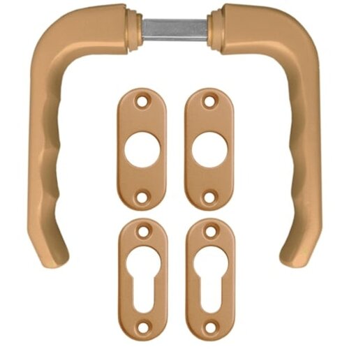 Madras doo Beograd Kvaka za metalna vrata BRONZA, garnitura sa šildom DARA, CILINDAR  BANE (1600.85.249) Cene