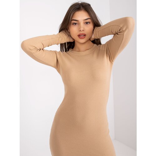 Ex moda Dress-EM-SK-691.52P-camel Slike
