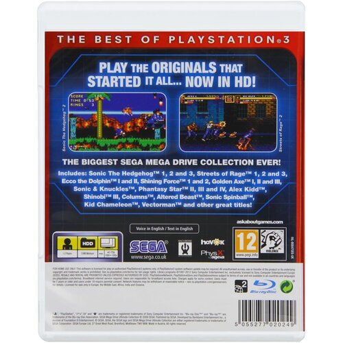 Sega MEGA DRIVE ULTIMATE COLLECTION ESSENTIALS (Playstation 3) Slike