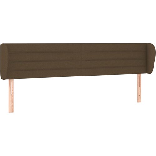 vidaXL Vzglavje z ušesi temno rjavo 183x23x78/88 cm blago, (20933922) Cene