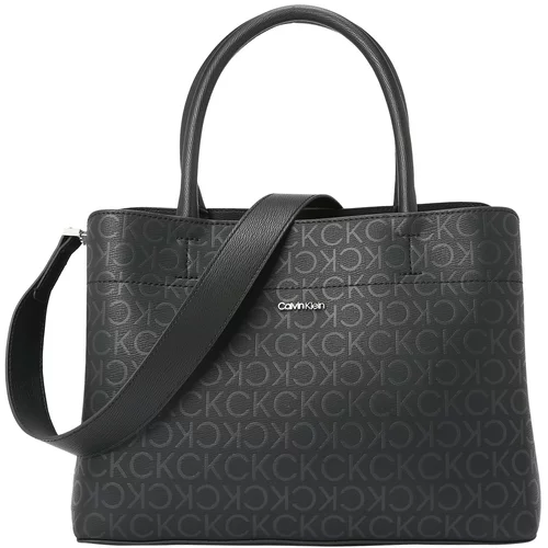Calvin Klein Ročna torbica antracit / črna / srebrna