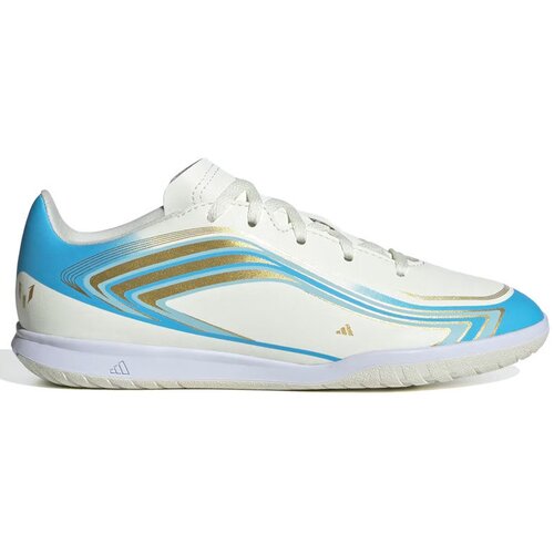 Adidas Kopačke za dečake F50 Messi Club Fg/Mg J, Plavo-bele Slike
