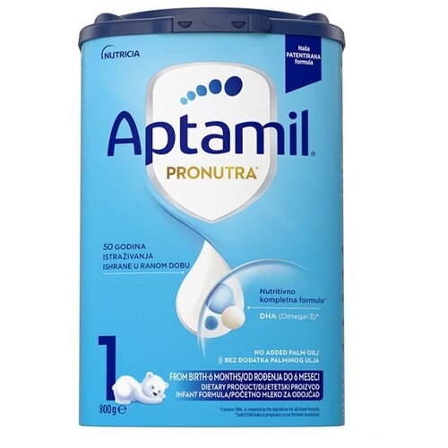 Nutricia Nutiricia Mlečna formula za bebe Aptamil pronutra 1, 800g Slike