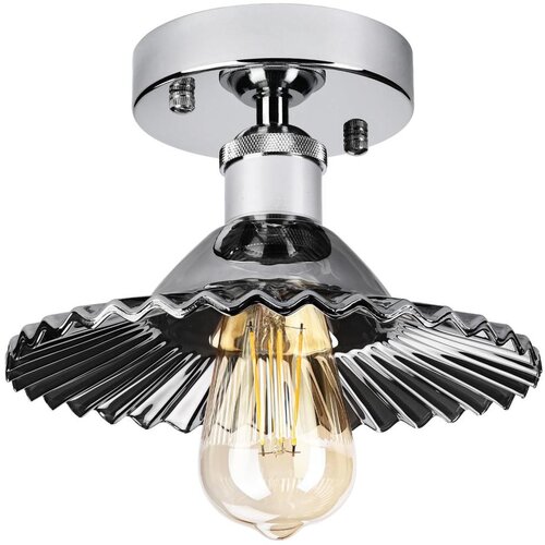  plafonski luster trish 1xE27/15W/230V sjajni hrom/zadimljena crna Cene
