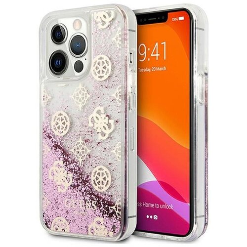  Torbica Guess Hc Liquid Glitter Peony za iPhone 13 Pro 6.1 roze (GUHCP13LLGPEPI) Cene
