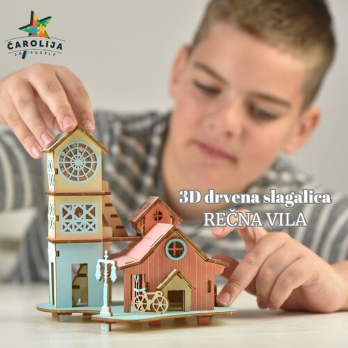  3d drvena slagalica - Rečna vila Cene