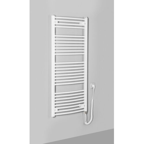 Aqualine kupaonski električni okrugli radijator orbit-e 600W 132x60 cm, beli Slike