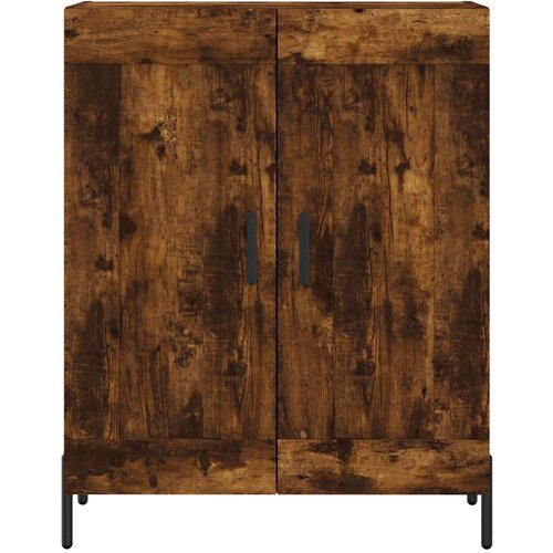  Visoka komoda dimljeni hrast 69 5x34x180 cm konstruiranog drva Slike