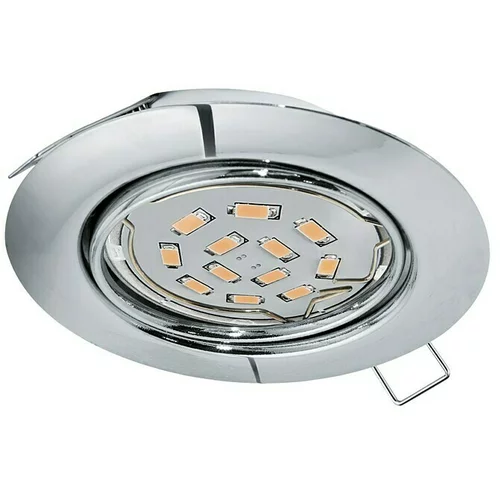 Eglo LED ugradbena svjetiljka, okrugla Peneto (5 W, Ø x V: 8,7 x 11,5 cm, Krom, Topla bijela, Ukupan broj komada: 1 Kom.)