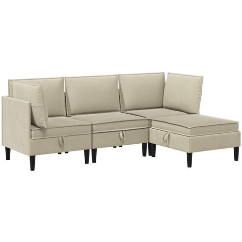  Komplet pohištva za dnevno sobo 4 pcs Peščena Blago, (5000283149) Cene
