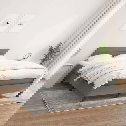  Krevet s oprugama i madracem tamnosivi 120 x 200 cm od tkanine Cijene