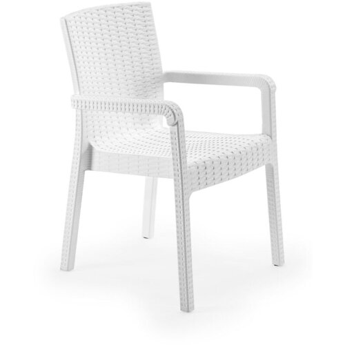 Hanah home Baštenska stolica Rattan Royale, 55x87x43 cm, Bela Cene