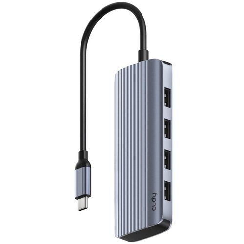 Cudy UH500 interface hub USB 3.2 Gen 1 (3.1 Gen 1) Type-C 5000 Mbit /s Grey, Silver Cijene