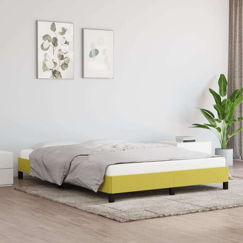  Posteljni okvir brez vzmetnice zelen 140x200 cm tkanina Cene