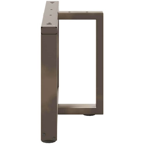  Noge za stolić T-oblika 2 kom prirodni čelik 60x25x(42-43)cm Slike