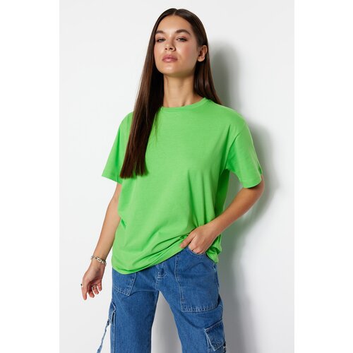 Trendyol T-Shirt - Green - Boyfriend Slike