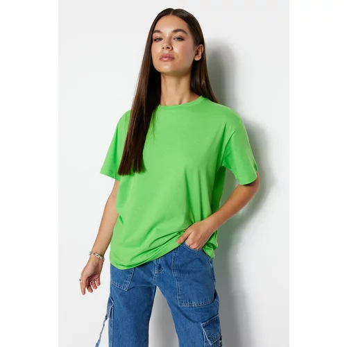 Trendyol T-Shirt - Green - Boyfriend